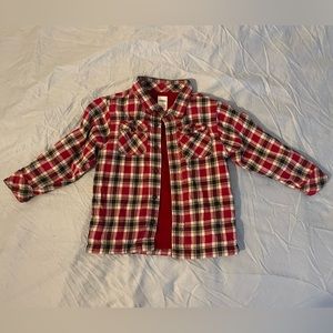 Toddler 4T black/red plaid Gymboree long sleeved button up shirt
